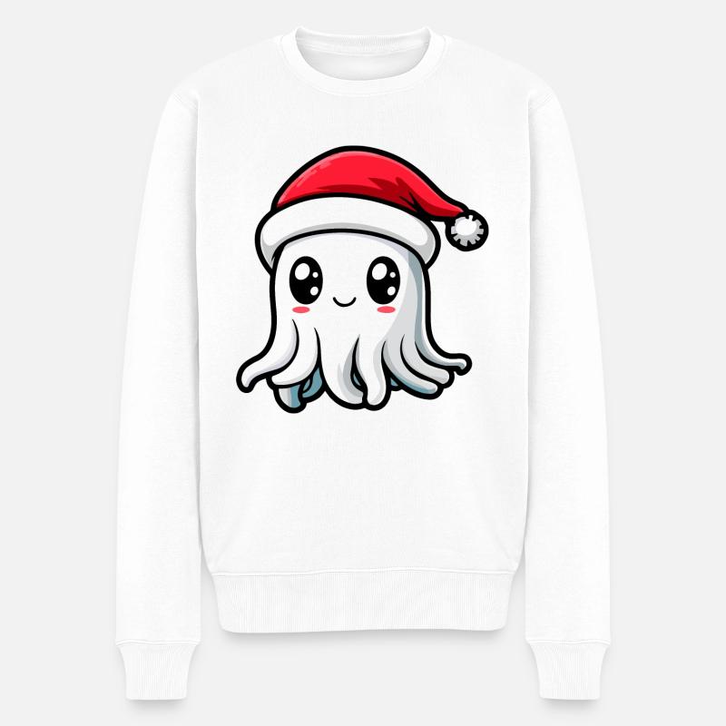 Méduse Noël - Pull Premium bio Homme - blanc