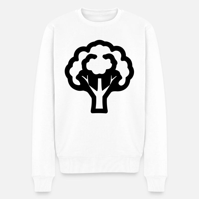 brocoli - Pull Premium bio Homme - blanc