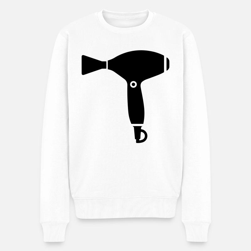 Föhn - Männer Premium Bio Pullover - Weiß