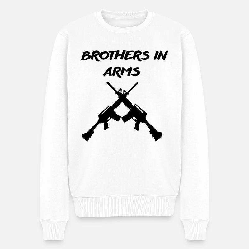 Fraternité d’armes. - Pull Premium bio Homme - blanc