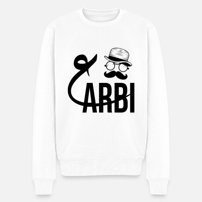 Arabi - Männer Premium Bio Pullover - Weiß