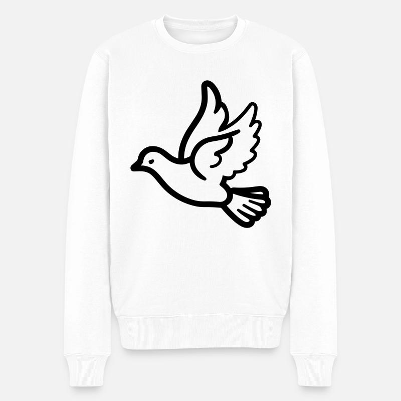 Colombe - Pull Premium bio Homme - blanc