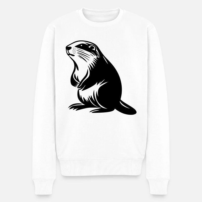 Marmotte - Pull Premium bio Homme - blanc