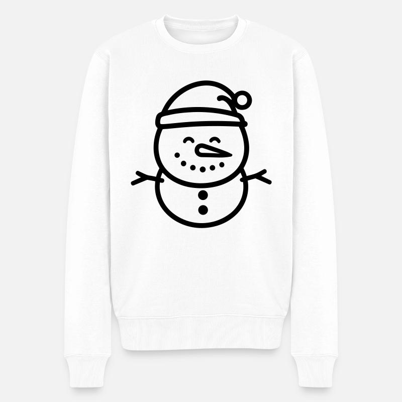 Bonhomme de neige - Pull Premium bio Homme - blanc