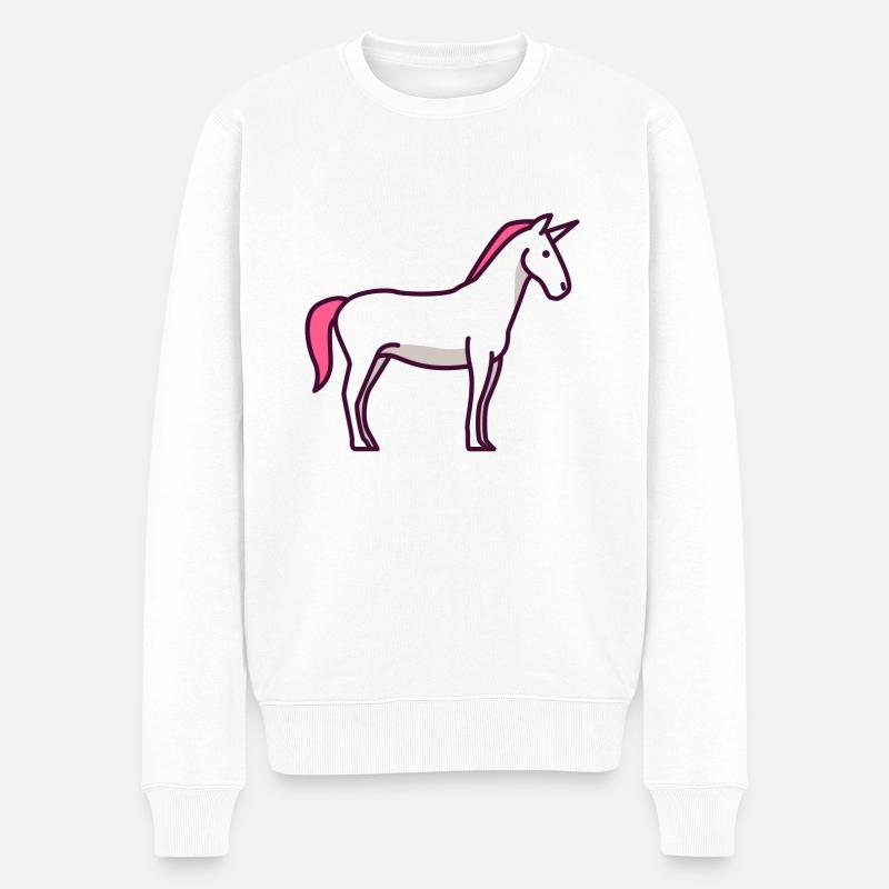 Licorne - licorne - Pull Premium bio Homme - blanc