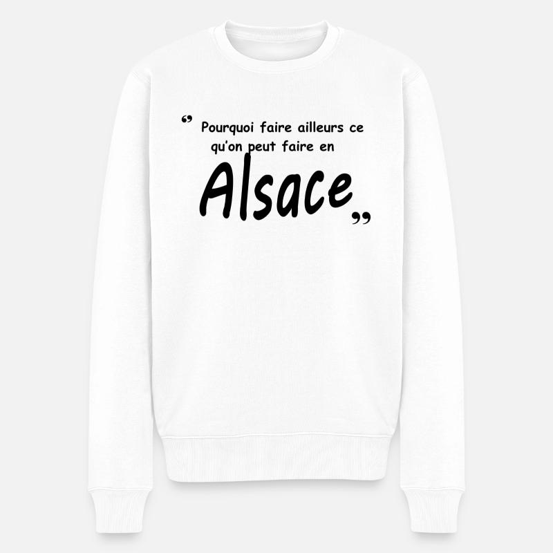 En Alsace - Pull Premium bio Homme - blanc