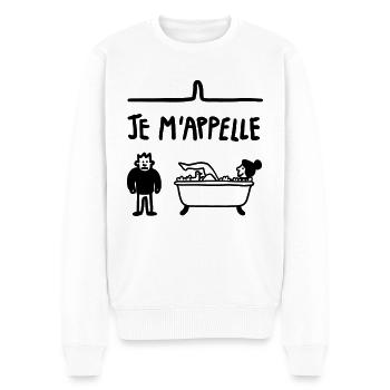GABIN - Pull Premium bio Homme - blanc - Devant - Thijin (182cm)