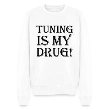 Tuning is my Drug Auto Turbo Leidenschaft Geschenk - Männer Premium Bio Pullover - Weiß - Vorne - Thijin (182cm)