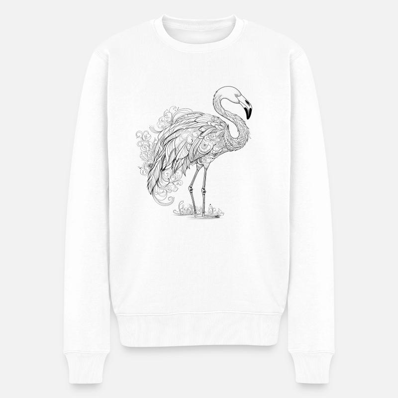 Flamant - Pull Premium bio Homme - blanc