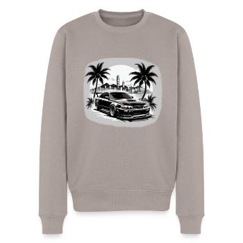 JDM Sportcar Tuning Driftcar Car Gift PS - Men's Premium Organic Jumper - taupe - Front - Nico (187cm)