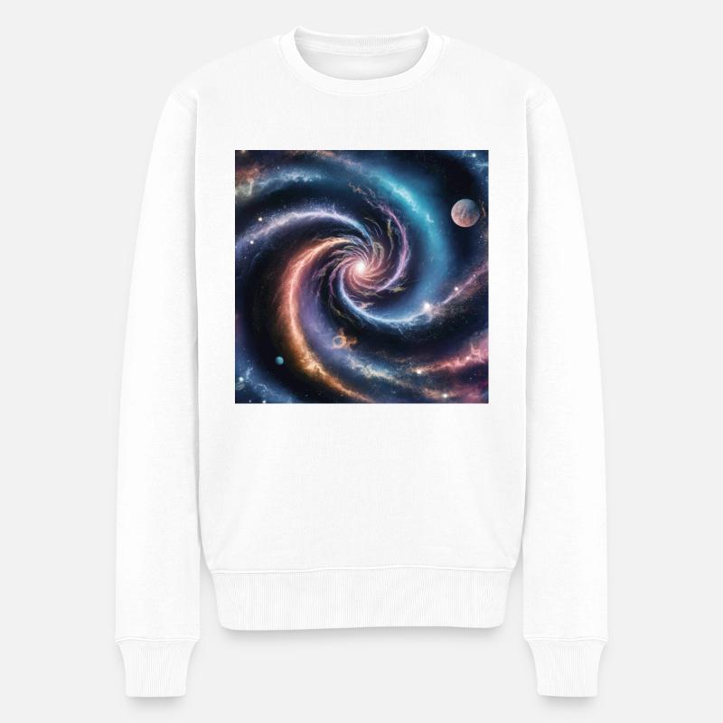 Univers 1 - Pull Premium bio Homme - blanc