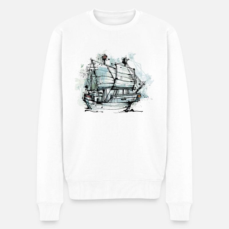 Alte Kogge - Männer Premium Bio Pullover - Weiß