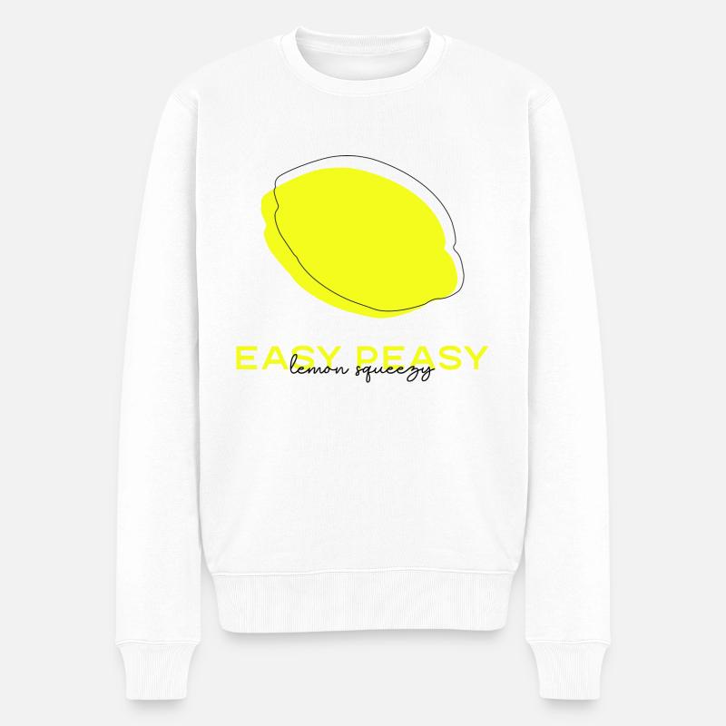 Citron. - Pull Premium bio Homme - blanc