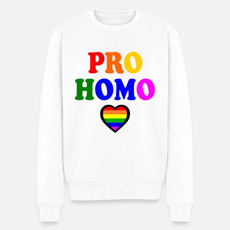 Pro homo - Pull Premium bio Homme - blanc