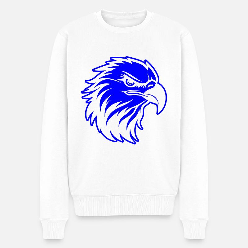 Tête d’aigle - Pull Premium bio Homme - blanc
