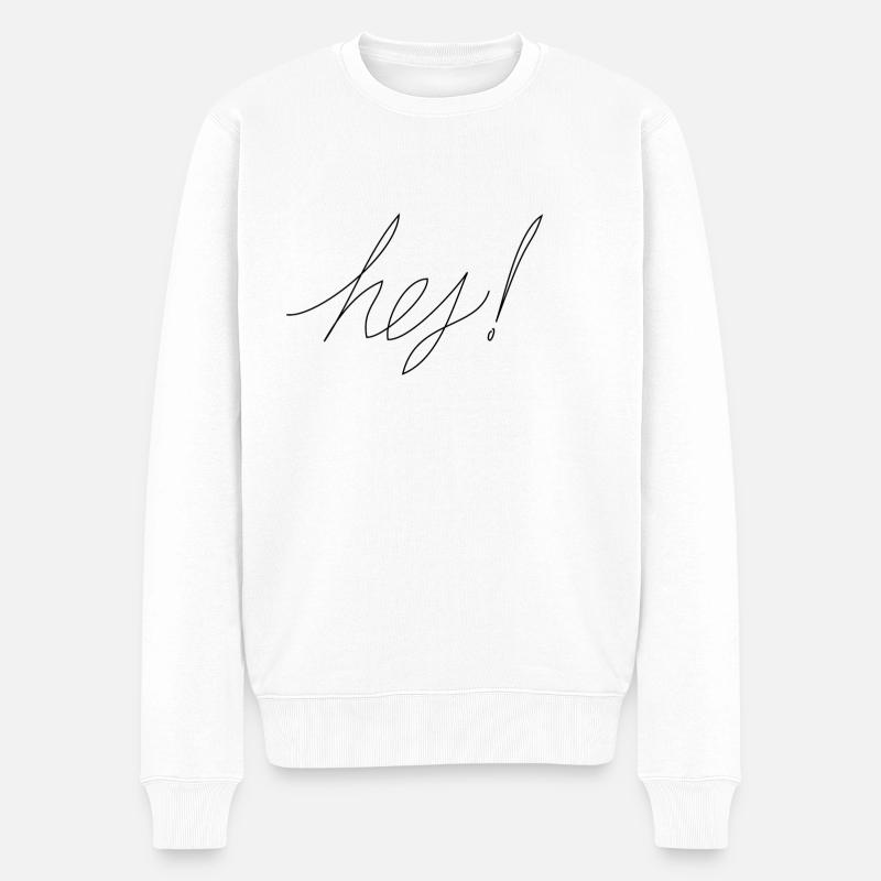 Hé - Pull Premium bio Homme - blanc