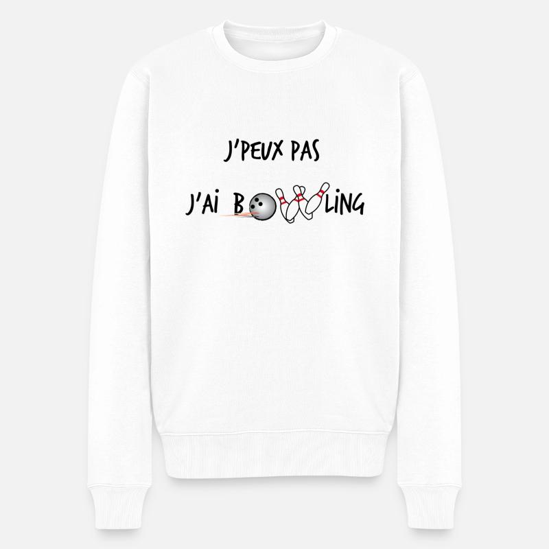 J'peux pas, j'ai bowling - Pull Premium bio Homme - blanc