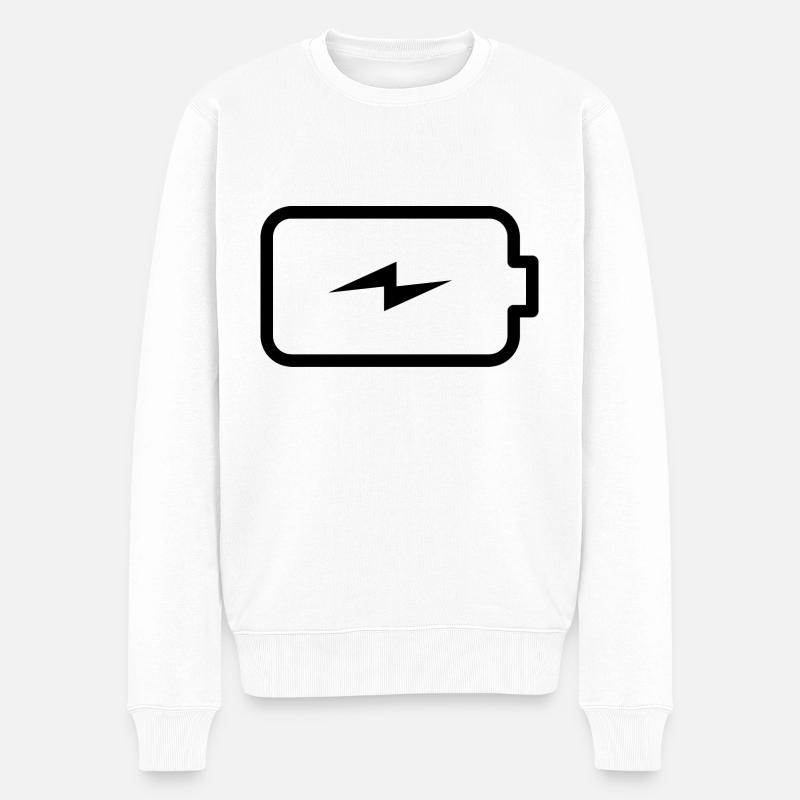 Batterie - Pull Premium bio Homme - blanc