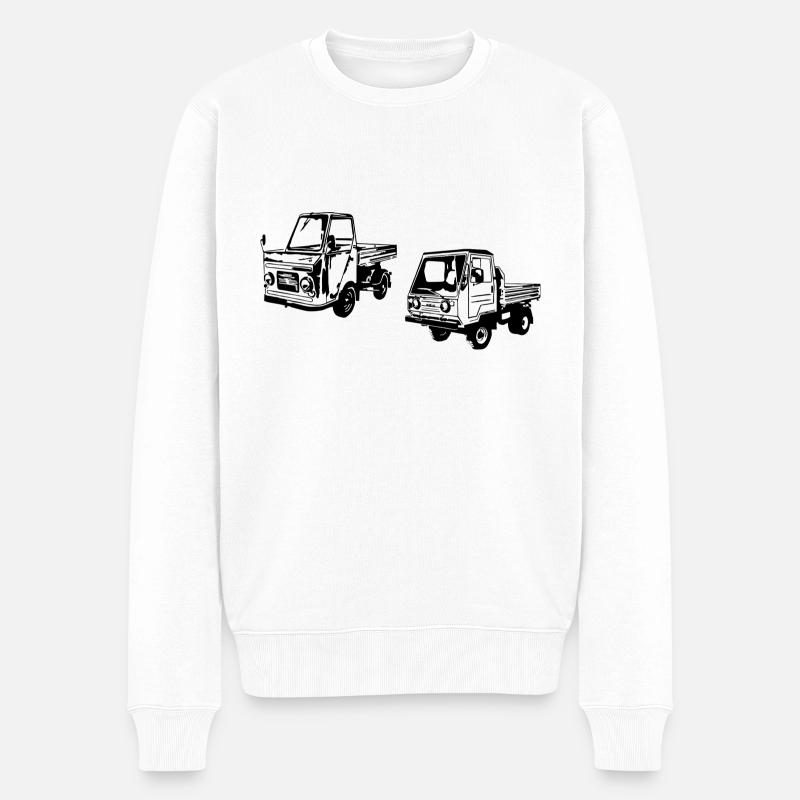 Multicar M22 M25 M26 - Männer Premium Bio Pullover - Weiß