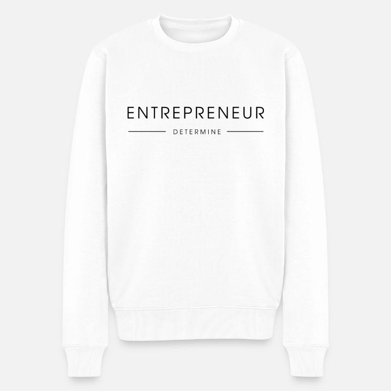 Entrepreneur déterminé - Pull Premium bio Homme - blanc