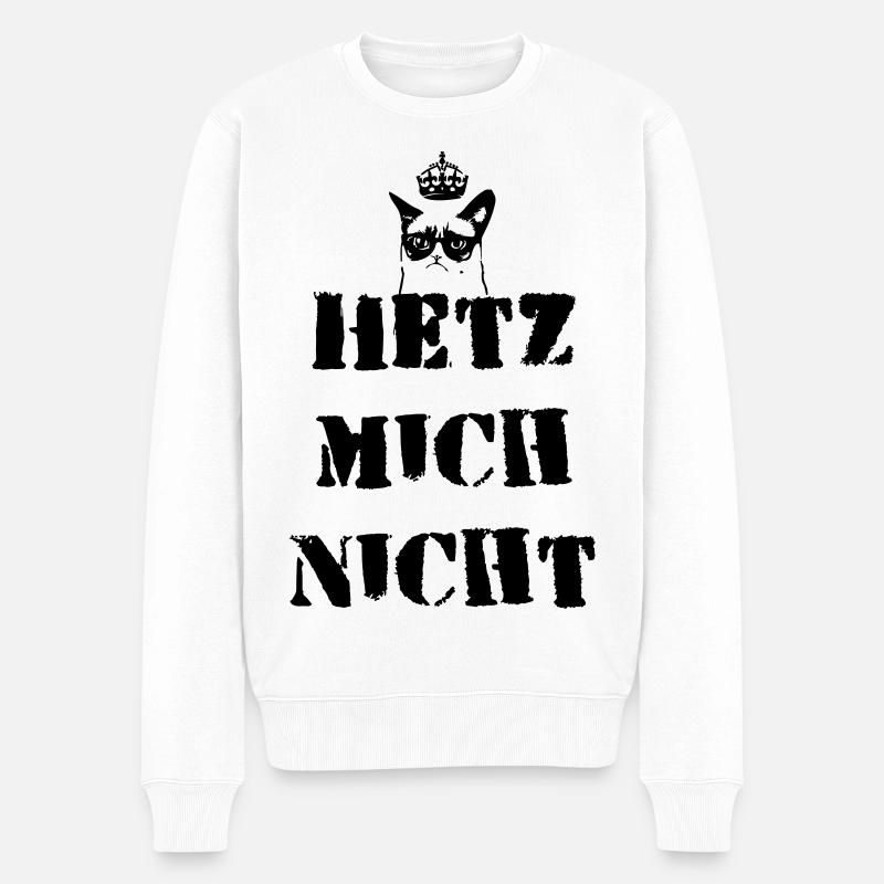 Ne me presse pas - Pull Premium bio Homme - blanc