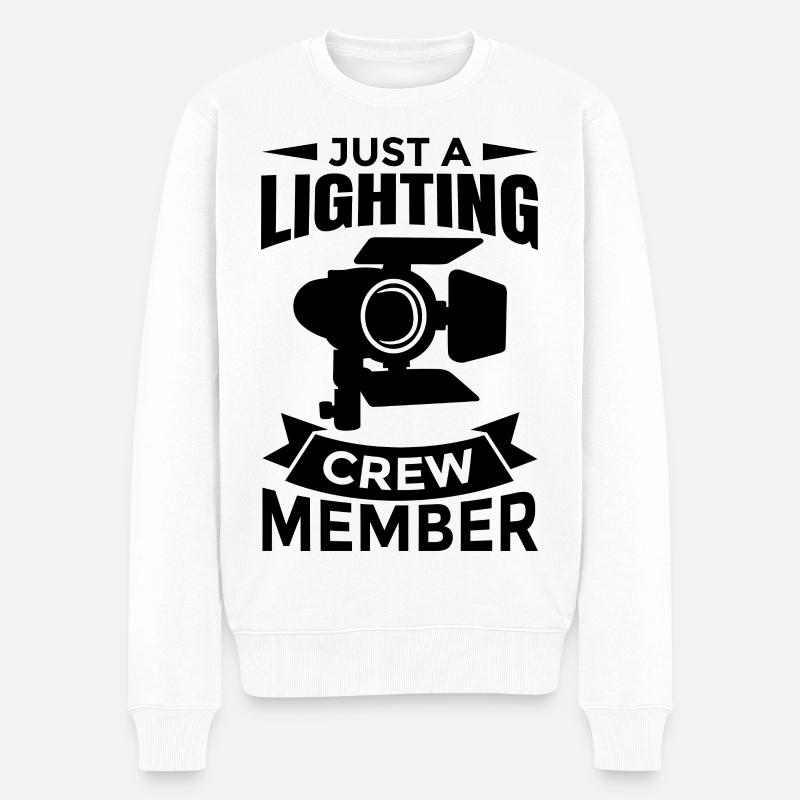 Lichtregie - Männer Premium Bio Pullover - Weiß