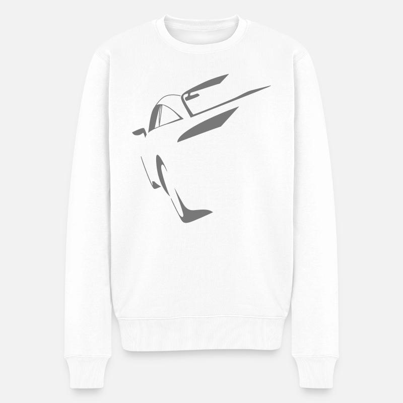 Auto - Männer Premium Bio Pullover - Weiß