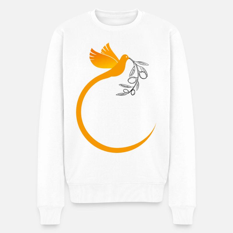 Kirche Katholisch Bibel Glaube Jesus Gott Christen - Männer Premium Bio Pullover - Weiß