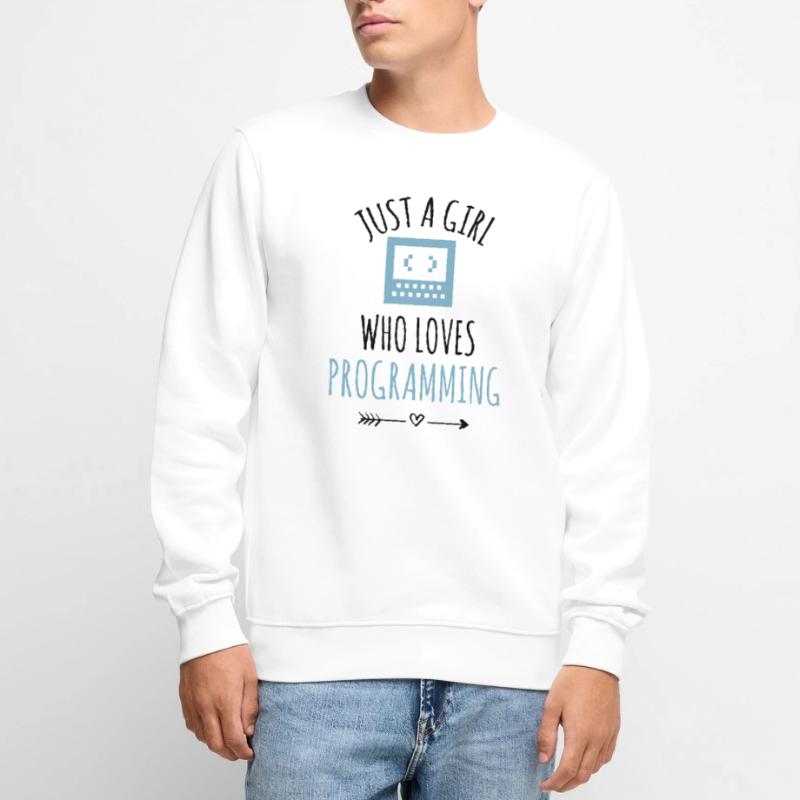Programmeur programmation fille de codage Pull Premium bio Homme