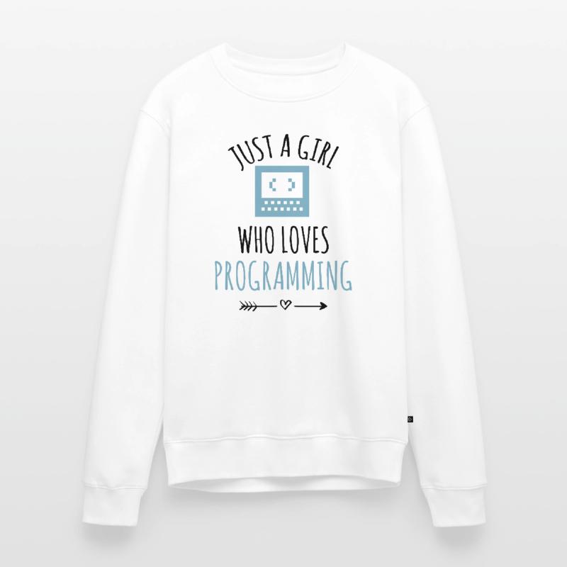 Programmeur programmation fille de codage Pull Premium bio Homme