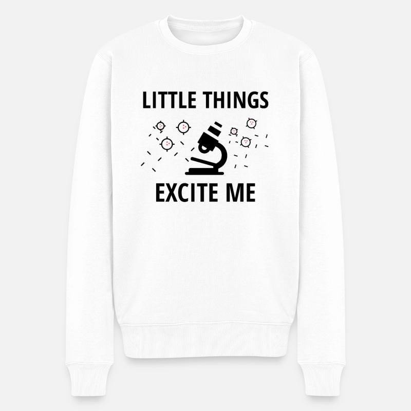 Étudiant en microbiologie | Microbiologie microbiologiste - Pull Premium bio Homme - blanc