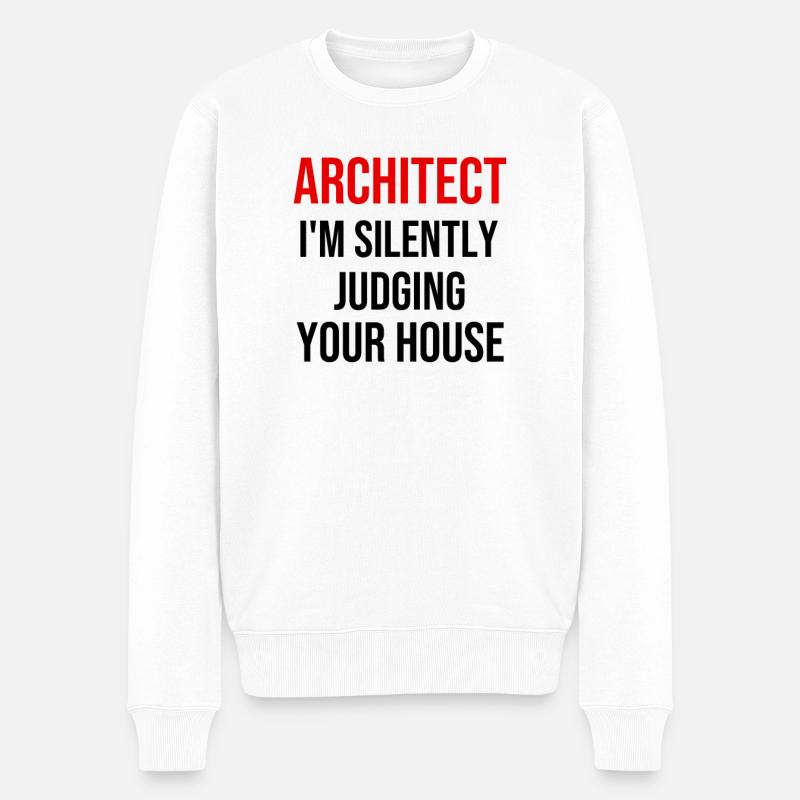 Architect Gift Architecture Student Architecture - Men's Premium Organic Jumper - white