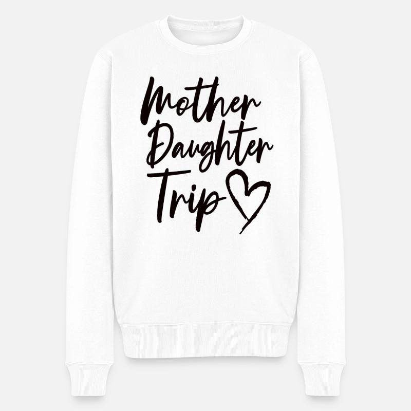 Mutter-Tochter-Urlaub Trip Mama Tochter Reise - Männer Premium Bio Pullover - Weiß