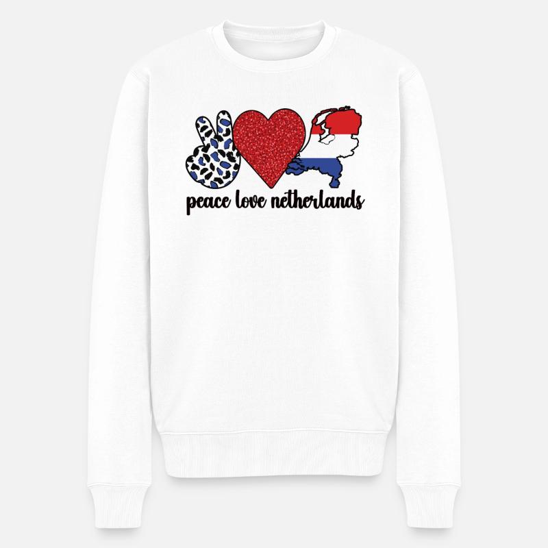Pays-Bas néerlandais Racines néerlandaises - Pull Premium bio Homme - blanc