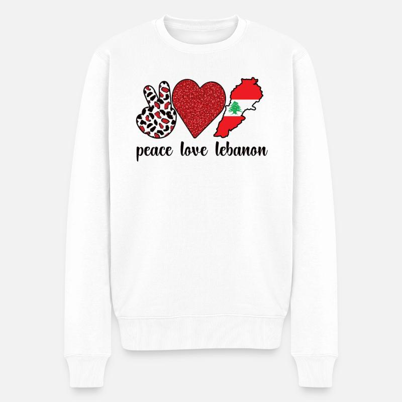 Fiers Libanais Liban Racines libanaises - Pull Premium bio Homme - blanc