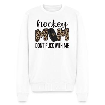 Stolze Eishockey Mama Von Eishockeyspieler Mutter - Männer Premium Bio Pullover - Weiß - Vorne - Thijin (182cm)
