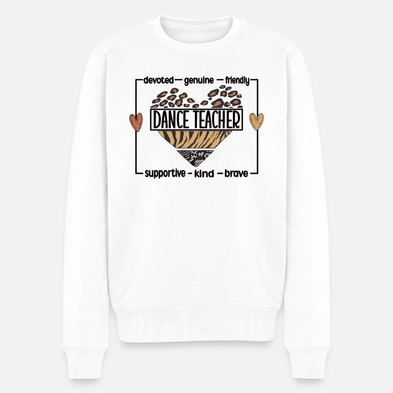Reconnaissance de professeur de danse Cours de danse - Pull Premium bio Homme - blanc