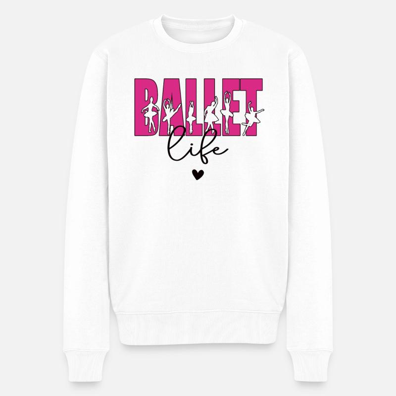 Cadeau de danseuse de ballet ballerine danseuse de ballet - Pull Premium bio Homme - blanc