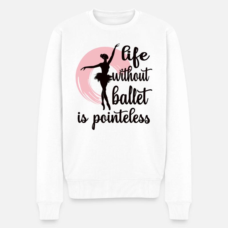 Cadeau de danseuse de ballet ballerine danseuse de ballet - Pull Premium bio Homme - blanc