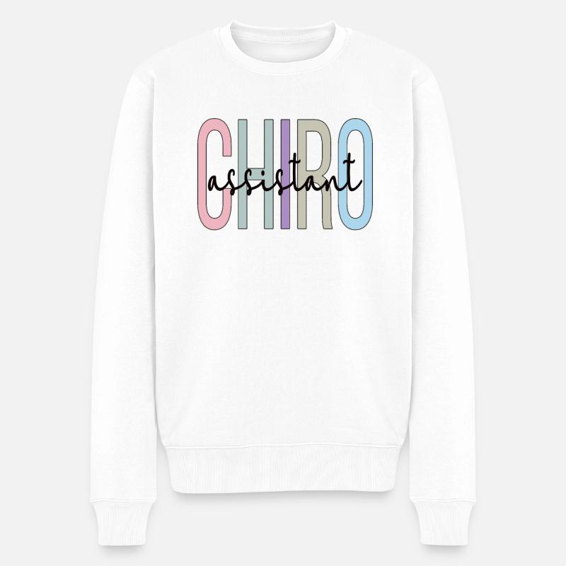 Chiropractic Assistant to Chiropractor - Men's Premium Organic Jumper - white