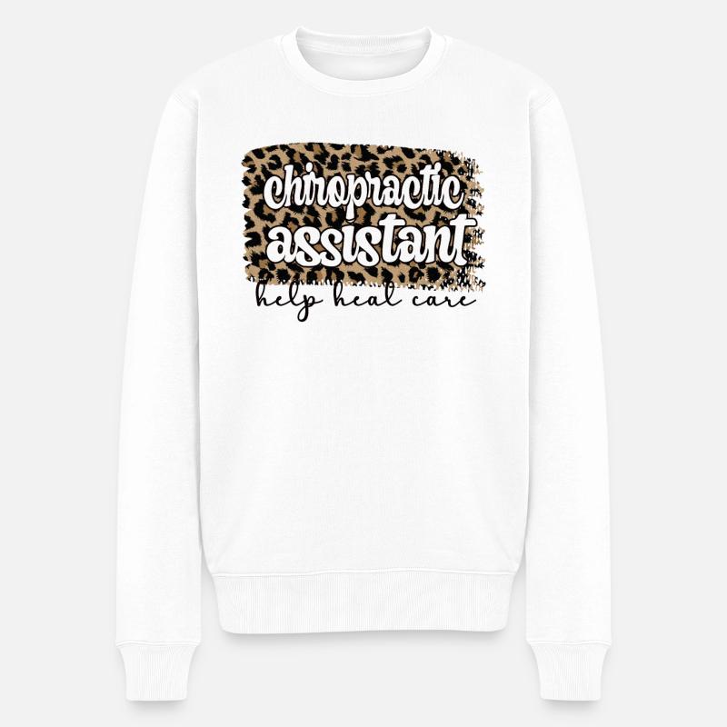 Assistant chiropratique Assistant chiropratique - Pull Premium bio Homme - blanc