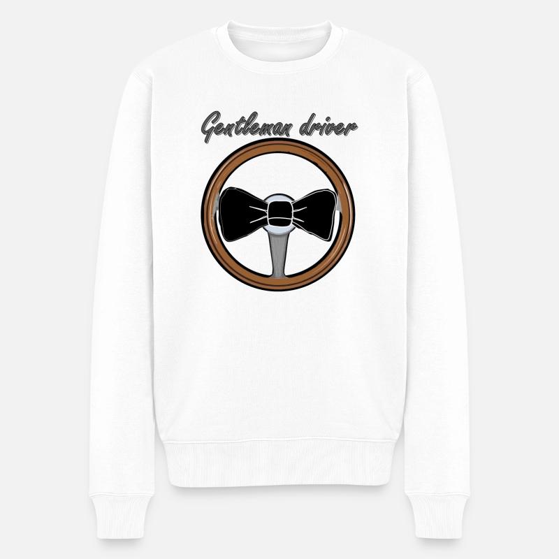 Gentleman Driver - Pull Premium bio Homme - blanc
