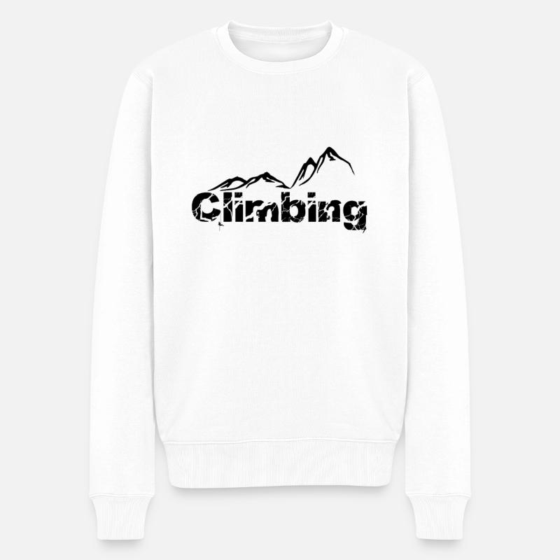 Climbing - Pull Premium bio Homme - blanc