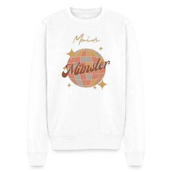 Moin Münster - Männer Premium Bio Pullover - Weiß - Vorne - Thijin (182cm)
