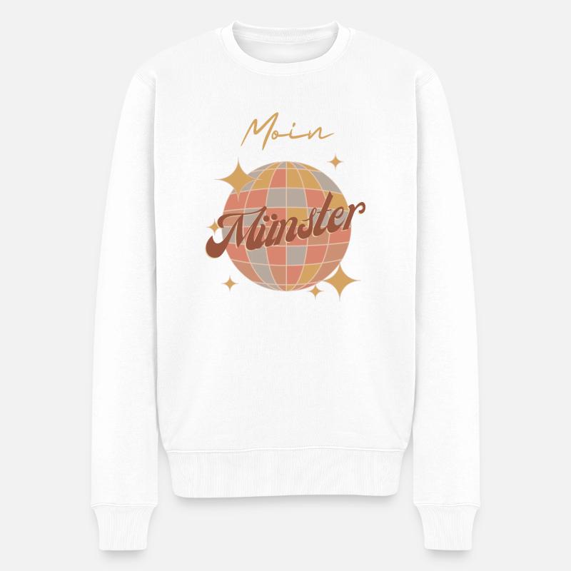 Moin Münster - Männer Premium Bio Pullover - Weiß