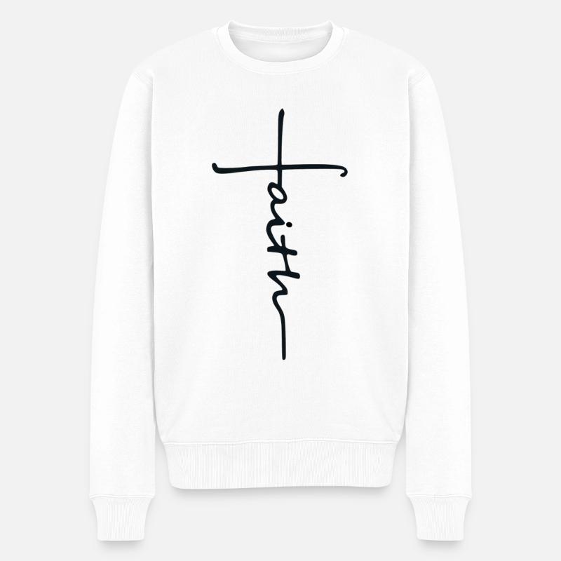 Foi - Pull Premium bio Homme - blanc