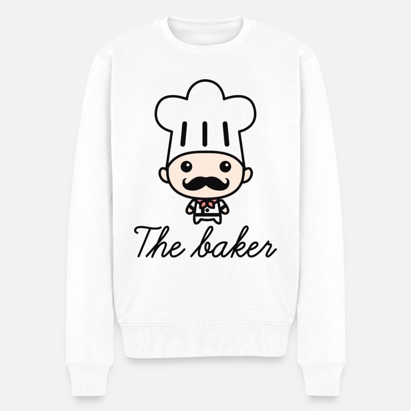 The Baker - Männer Premium Bio Pullover - Weiß
