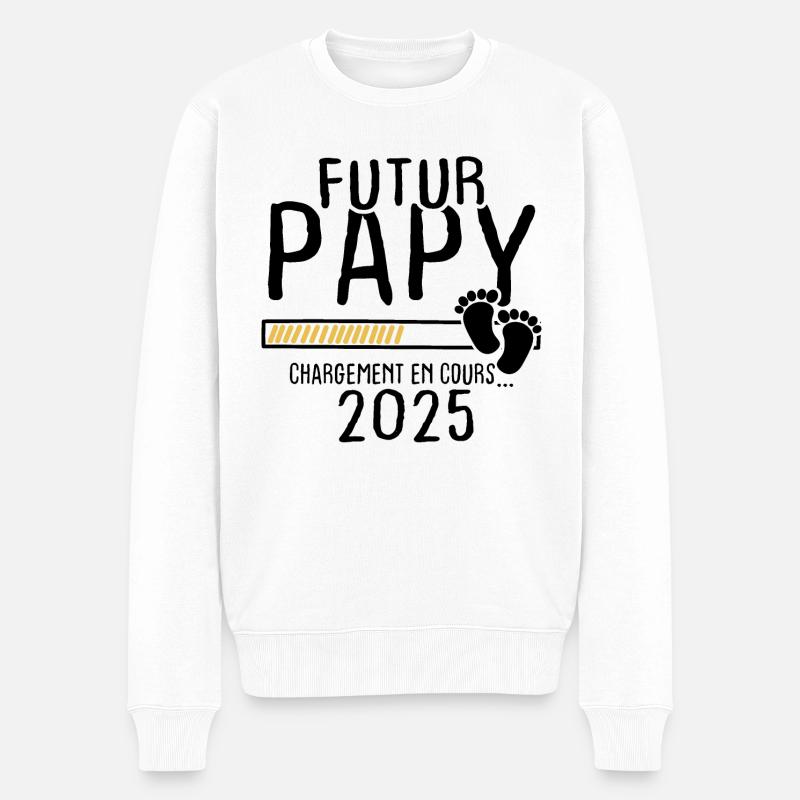 Futur Papy 2025 - Pull Premium bio Homme - blanc