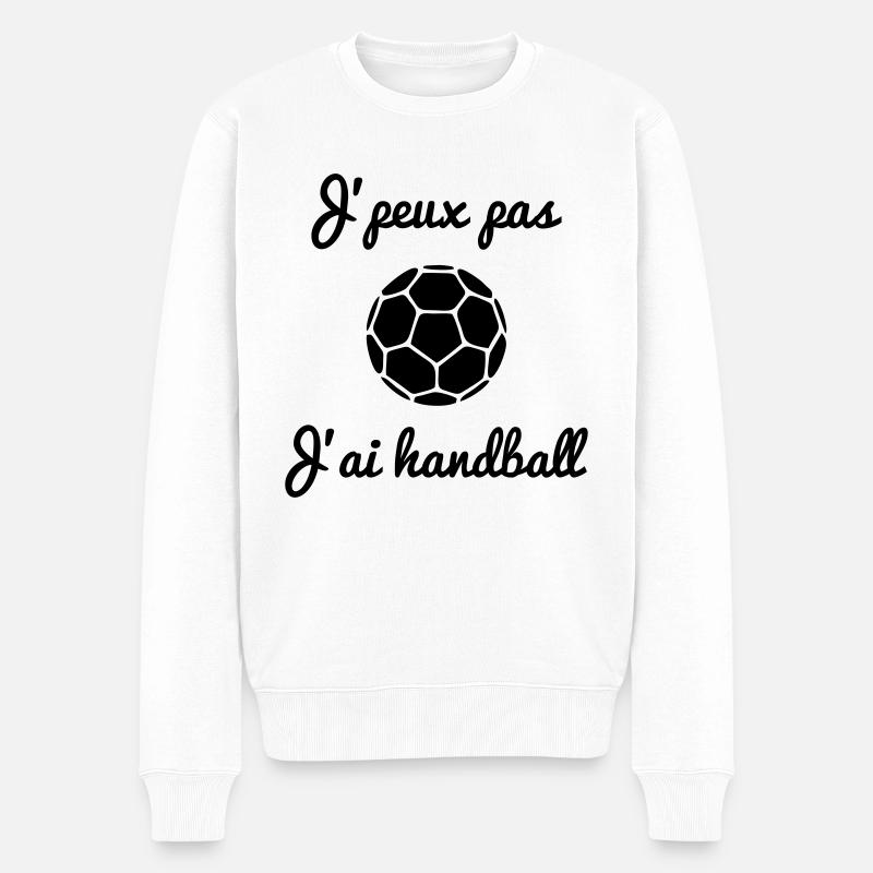 j'peux pas j'ai handball - Pull Premium bio Homme - blanc