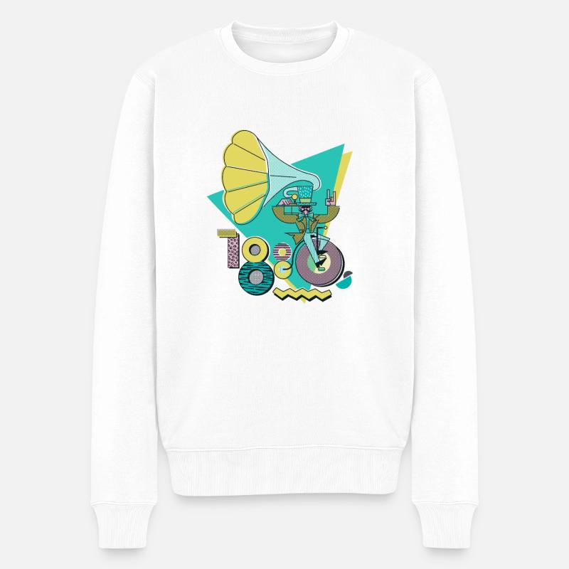 Roches des années 1880 - Pull Premium bio Homme - blanc